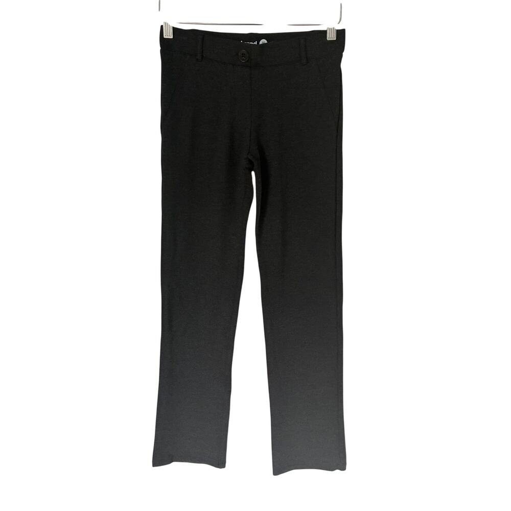 Betabrand Dark Charcoal Gray Wide Leg Bootcut Pants w/Button Accents Size XSP